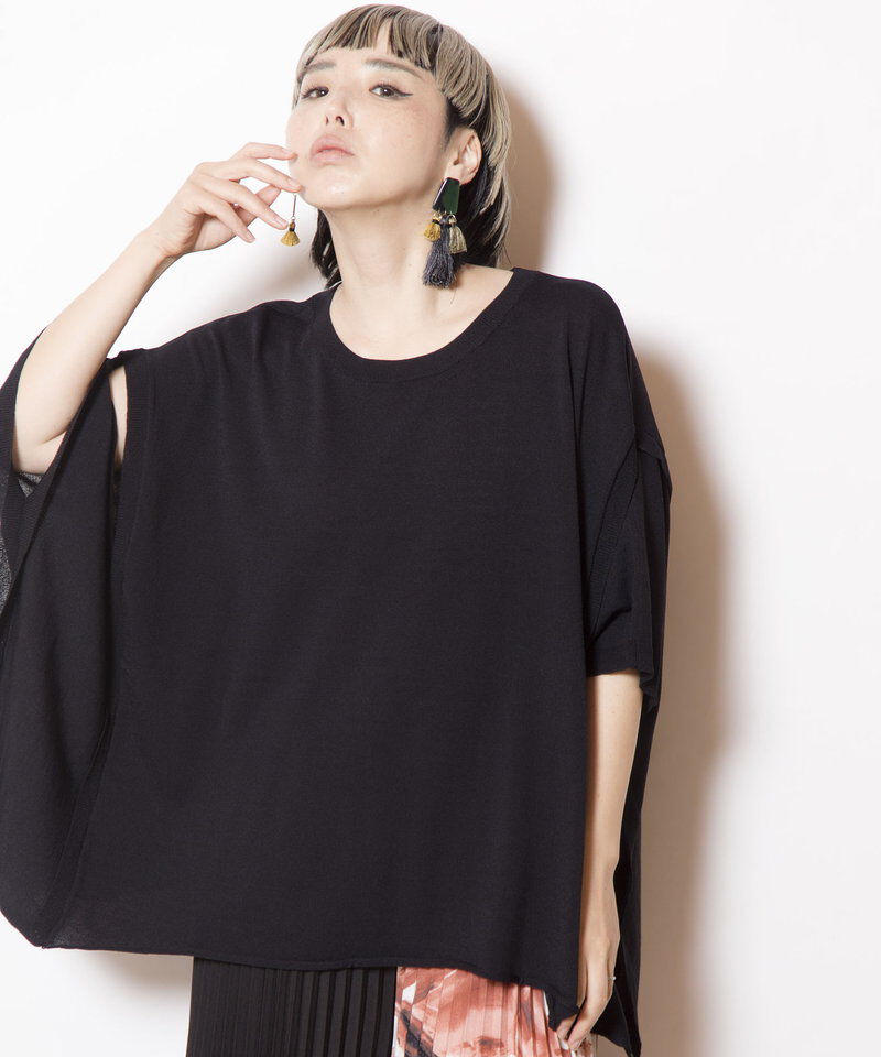  「2WAYニットポンチョ」|ニット・セーター|