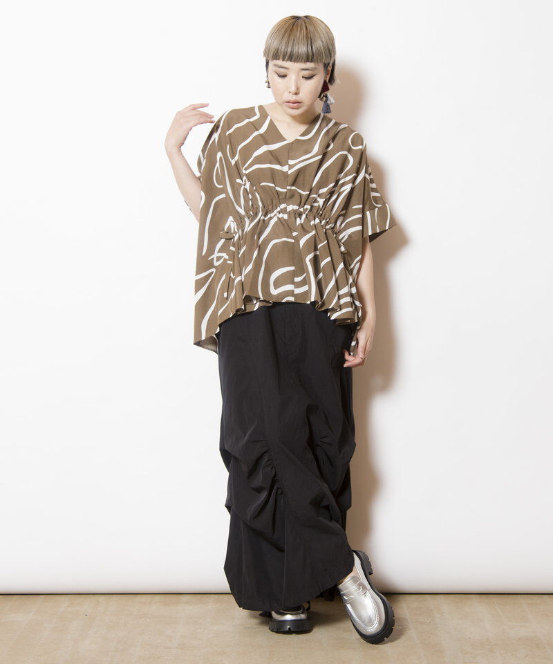  「サスペンダー付ミリタリースカート」|スカート|