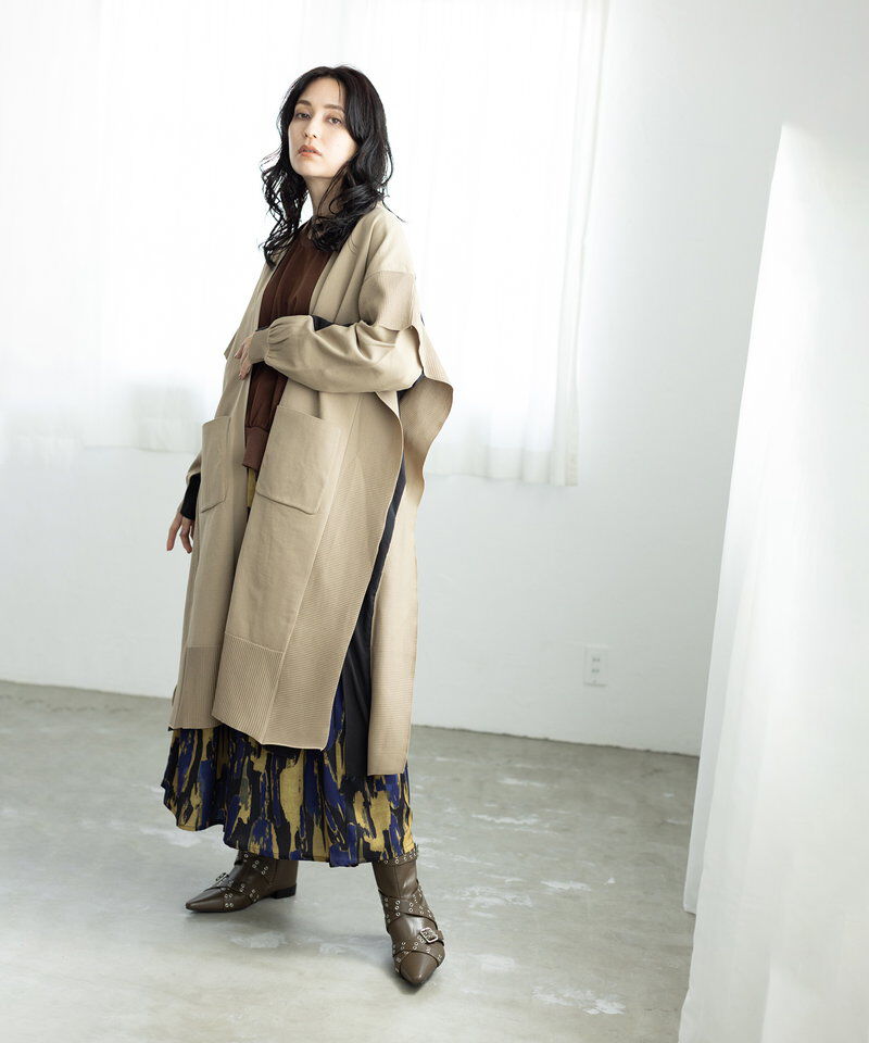  「切替ニットカーディガン」|ニット・セーター|