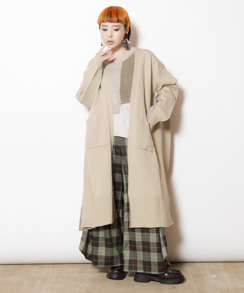  「切替ニットカーディガン」|ニット・セーター|