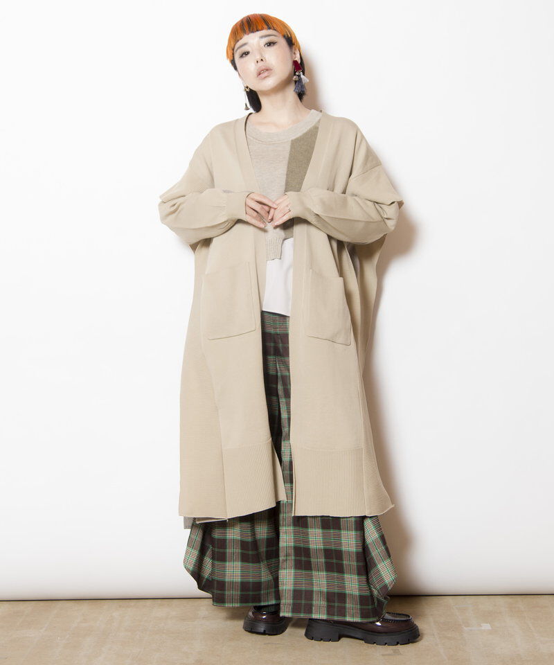  「切替ニットカーディガン」|ニット・セーター|