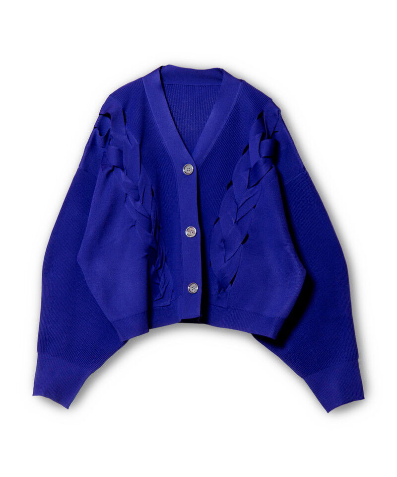  「編込ニットカーディガン」|カーディガン|