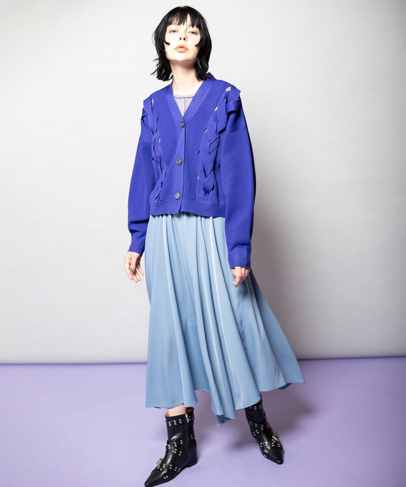  「編込ニットカーディガン」|カーディガン|