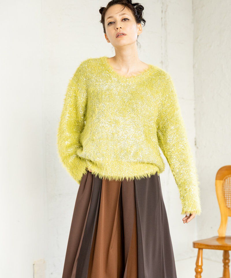  「シャギーニットプルオーバー」|ニット・セーター|