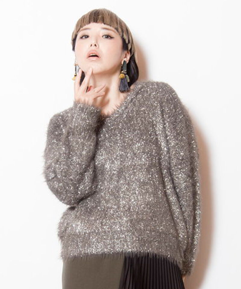  「シャギーニットプルオーバー」|ニット・セーター|CHARCOAL