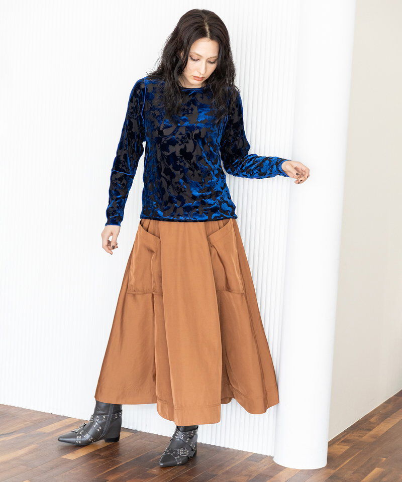  「ポケットフレアースカート」|フレア|