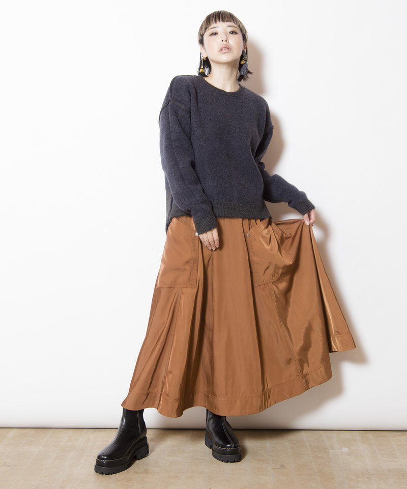  「ポケットフレアースカート」|フレア|