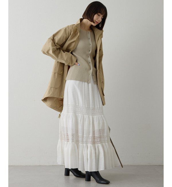  「RAW SILK リブカーディガン」|ニット・セーター|