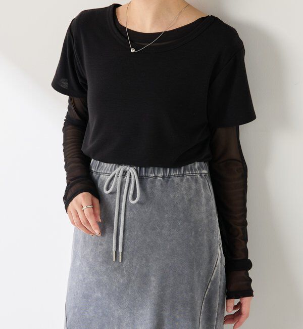  「Q.anos レイヤードTシャツ」|Tシャツ・カットソー|