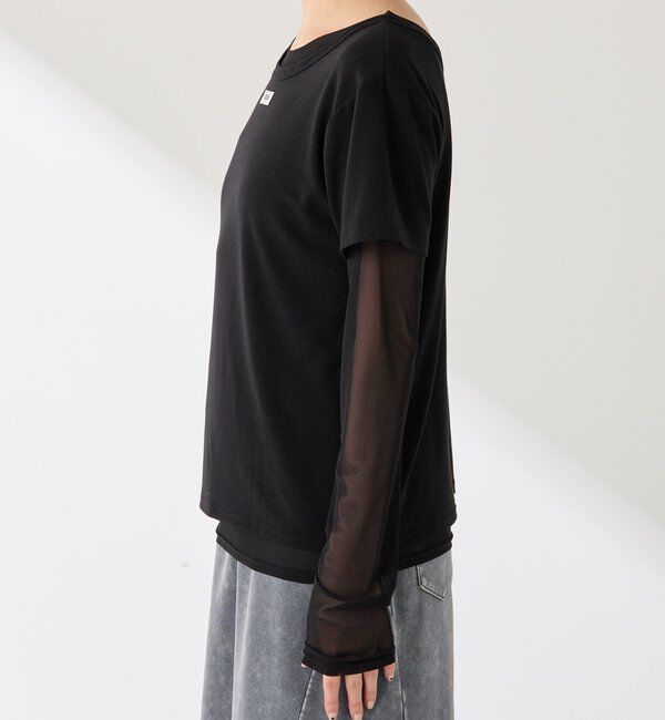  「Q.anos レイヤードTシャツ」|Tシャツ・カットソー|