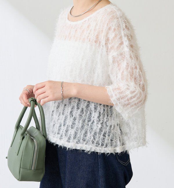  「フリンジシアーカットソー」|Tシャツ・カットソー|