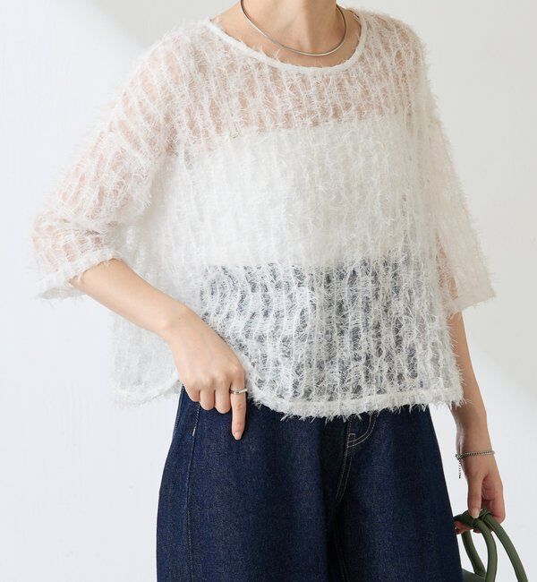  「フリンジシアーカットソー」|Tシャツ・カットソー|