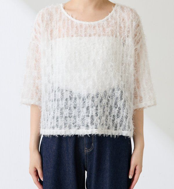  「フリンジシアーカットソー」|Tシャツ・カットソー|
