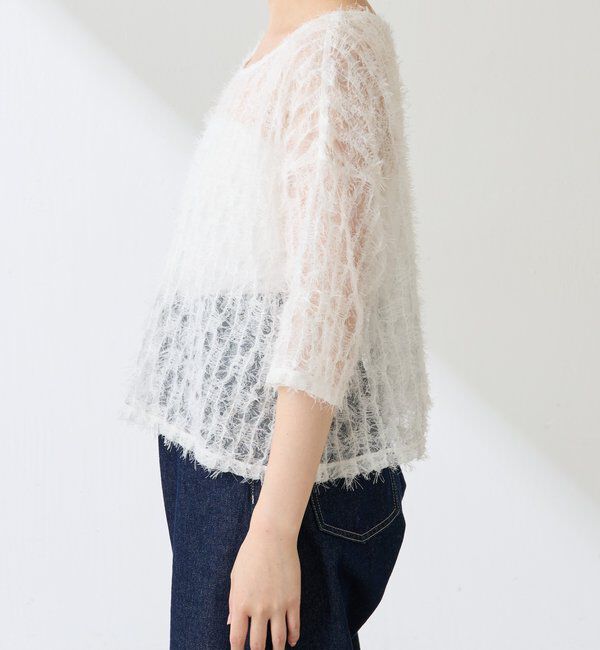  「フリンジシアーカットソー」|Tシャツ・カットソー|