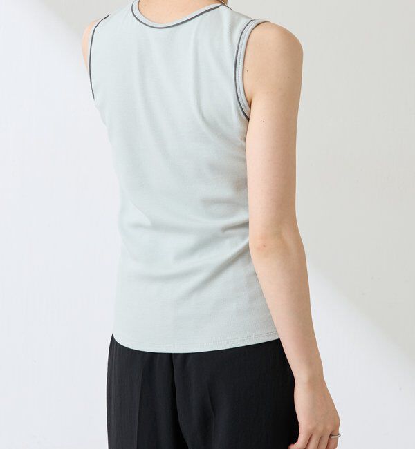  「シアーパイピングタンクトップ」|Tシャツ・カットソー|