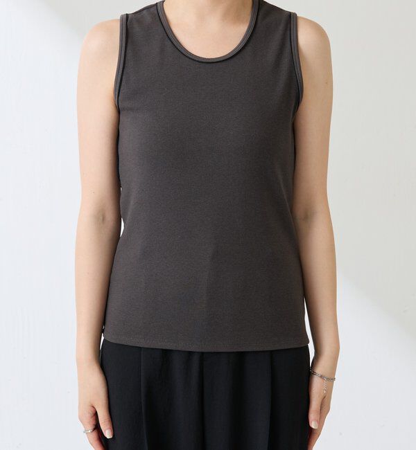  「シアーパイピングタンクトップ」|Tシャツ・カットソー|