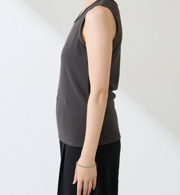  「シアーパイピングタンクトップ」|Tシャツ・カットソー|