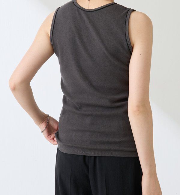  「シアーパイピングタンクトップ」|Tシャツ・カットソー|