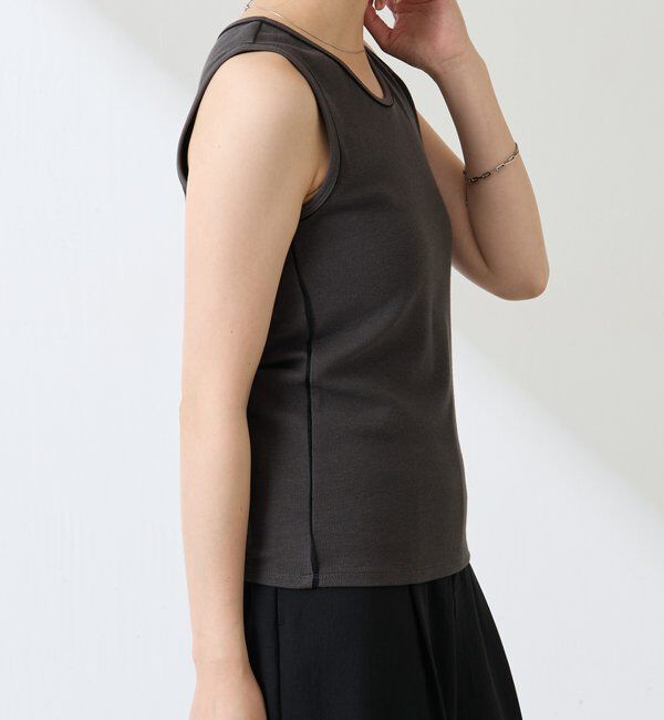  「シアーパイピングタンクトップ」|Tシャツ・カットソー|