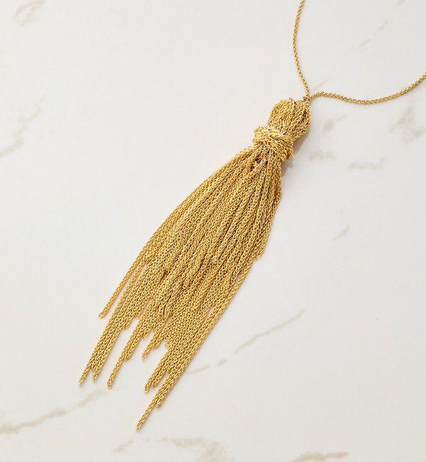  「【CEPIE./セピエ】チェーンタッセルネックレス」|リング|