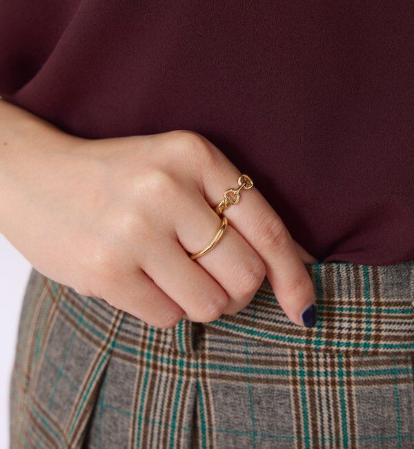  「【PAPILLONNER/パピヨネ】ビットモチーフコンビリング」|リング|