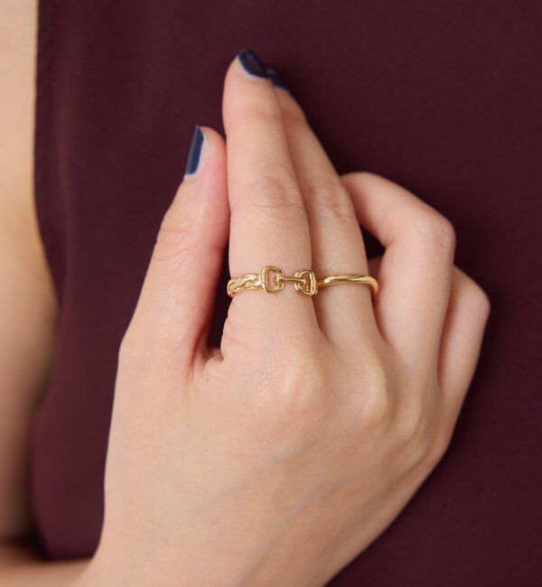  「【PAPILLONNER/パピヨネ】ビットモチーフコンビリング」|リング|