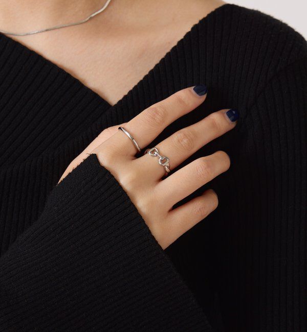  「【PAPILLONNER/パピヨネ】ビットモチーフコンビリング」|リング|