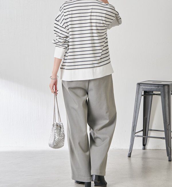  「ボーダーポンチニットソー」|Tシャツ・カットソー|