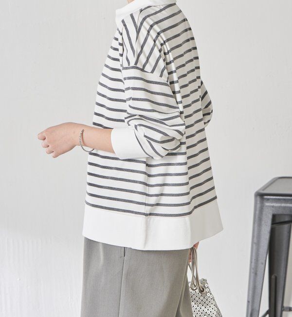  「ボーダーポンチニットソー」|Tシャツ・カットソー|