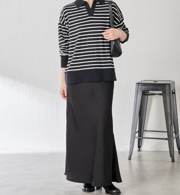  「ボーダーポンチニットソー」|Tシャツ・カットソー|