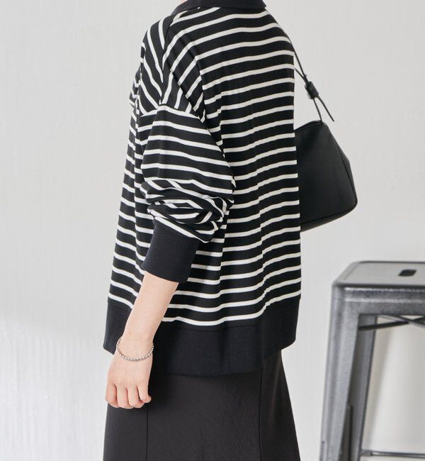  「ボーダーポンチニットソー」|Tシャツ・カットソー|