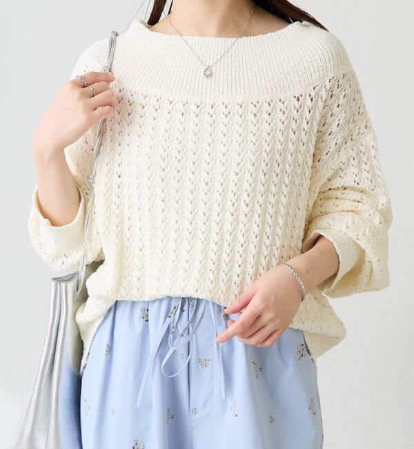  「レースステッチニット」|ニット・セーター|