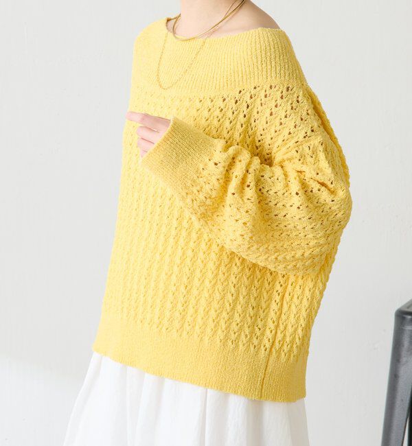  「レースステッチニット」|ニット・セーター|
