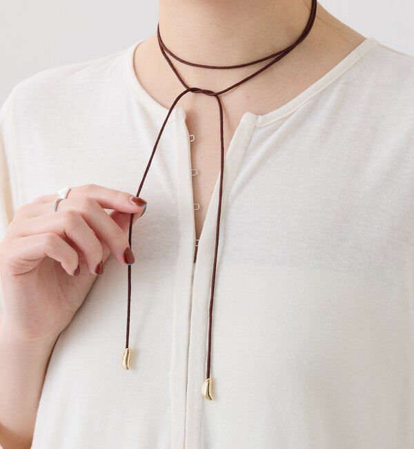  「【PAPILLONNER/パピヨネ】コード2WAYネックレス」|リング|