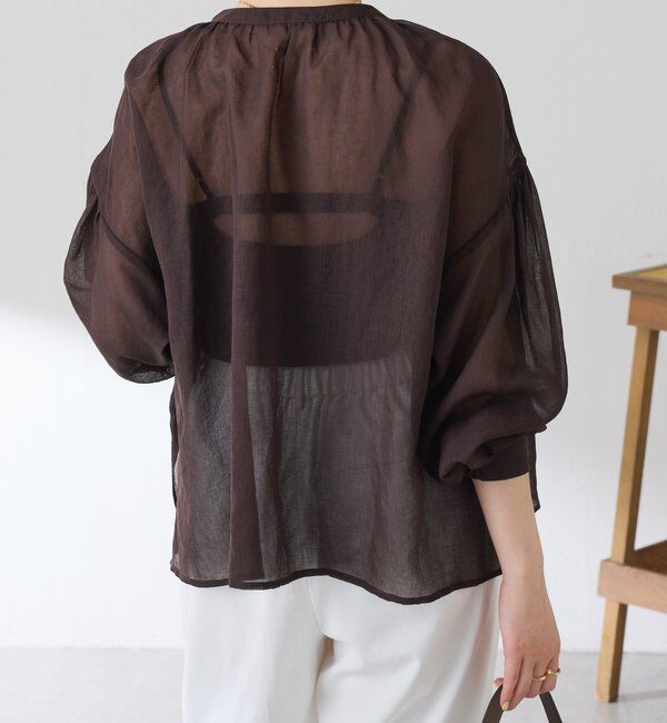  「スキッパーシアーブラウス」|シャツ・ブラウス|
