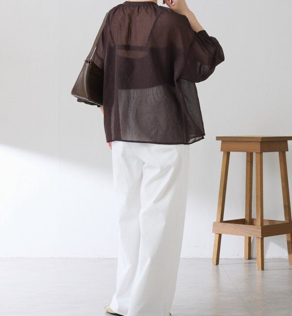  「スキッパーシアーブラウス」|シャツ・ブラウス|