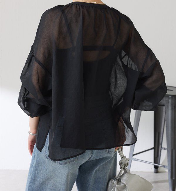  「スキッパーシアーブラウス」|シャツ・ブラウス|