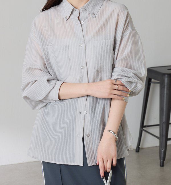  「シアーストライプシャツ」|シャツ・ブラウス|
