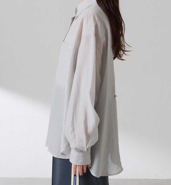  「シアーストライプシャツ」|シャツ・ブラウス|