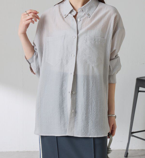  「シアーストライプシャツ」|シャツ・ブラウス|