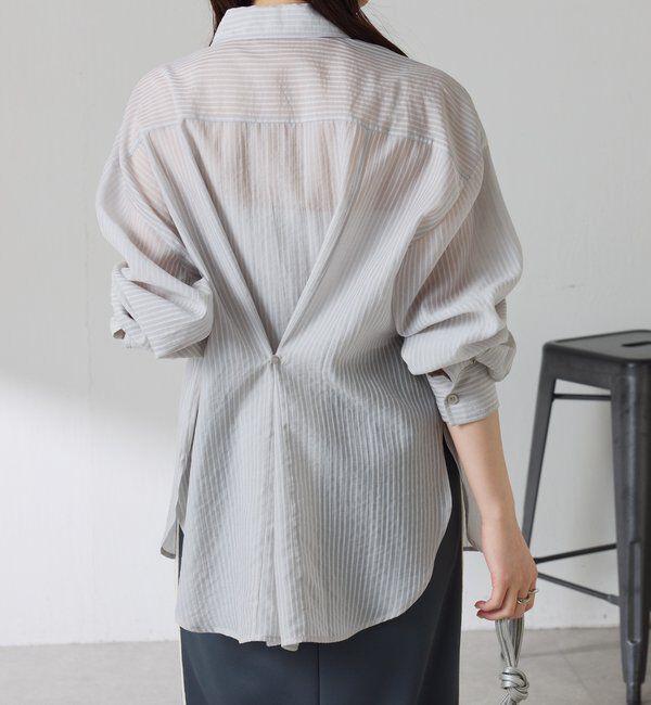  「シアーストライプシャツ」|シャツ・ブラウス|
