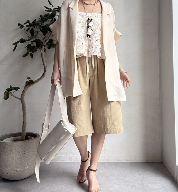  「【WEB限定】チュールフラワーキャミ」|シャツ・ブラウス|