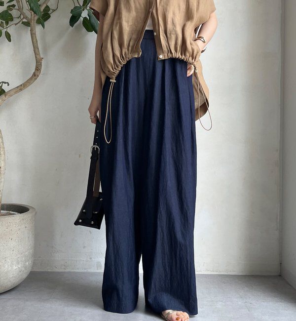  「シャンブレータックワイドパンツ」|チノ|