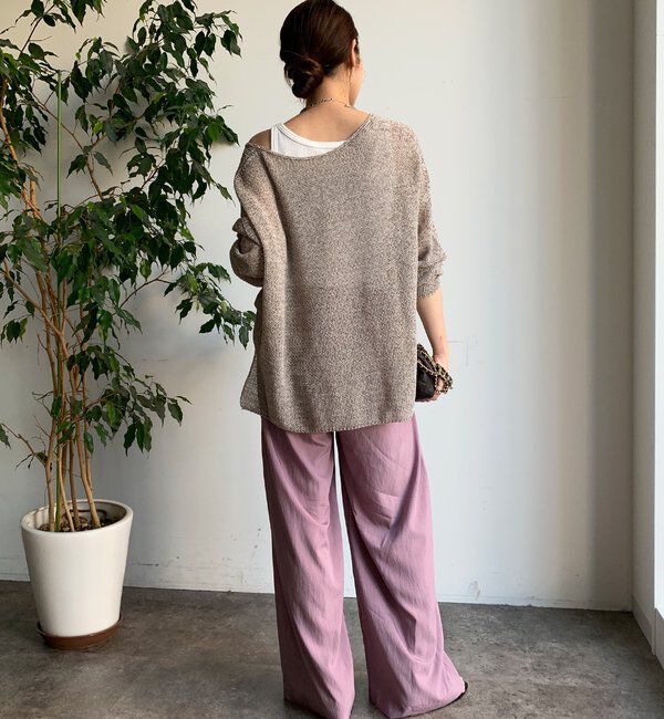  「シャンブレータックワイドパンツ」|チノ|