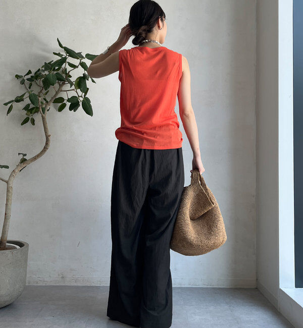  「シャンブレータックワイドパンツ」|チノ|