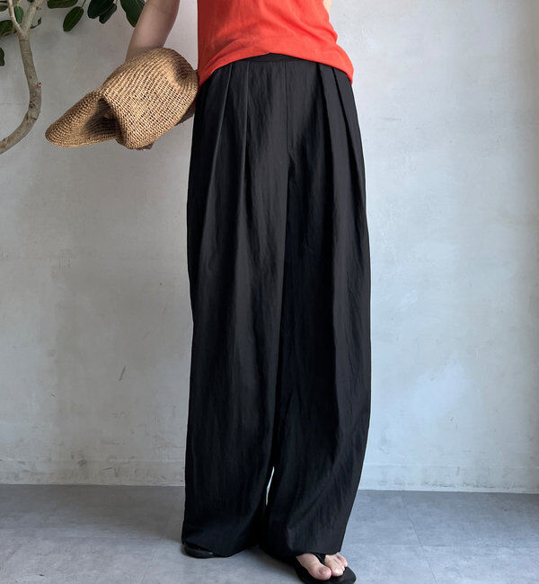  「シャンブレータックワイドパンツ」|チノ|