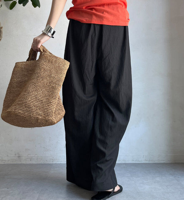  「シャンブレータックワイドパンツ」|チノ|