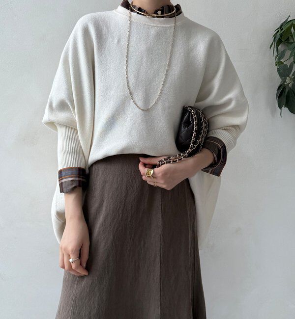  「【WEB限定】ポンチョニット」|ニット・セーター|