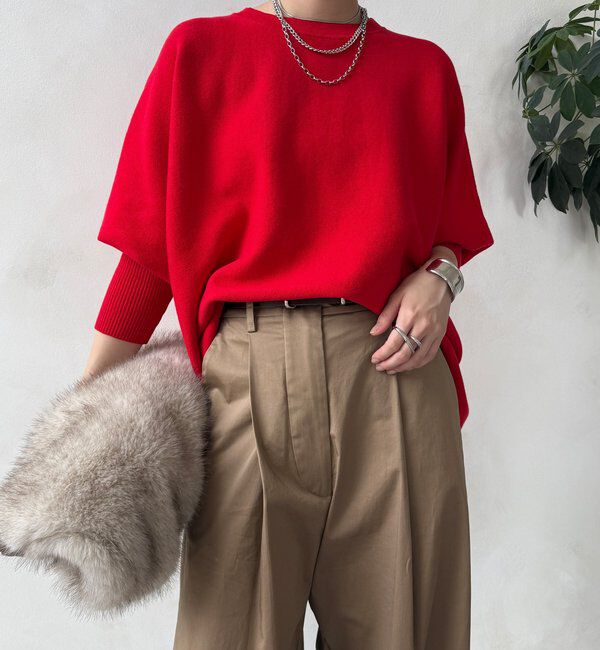  「【WEB限定】ポンチョニット」|ニット・セーター|