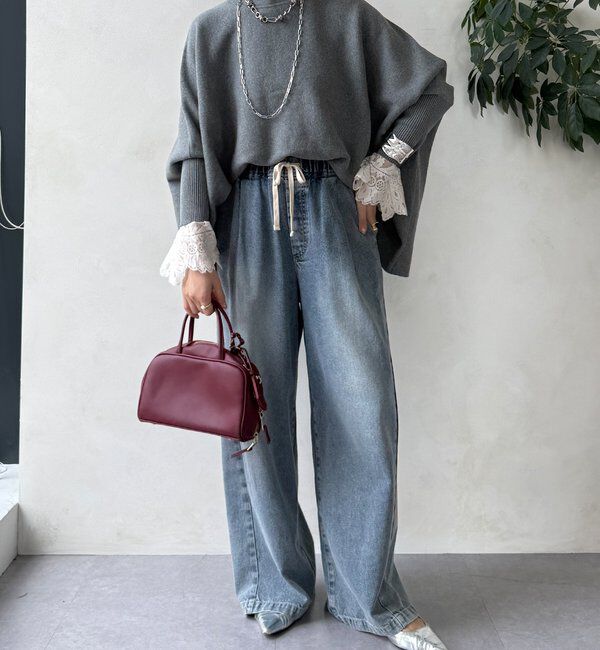  「【WEB限定】ポンチョニット」|ニット・セーター|